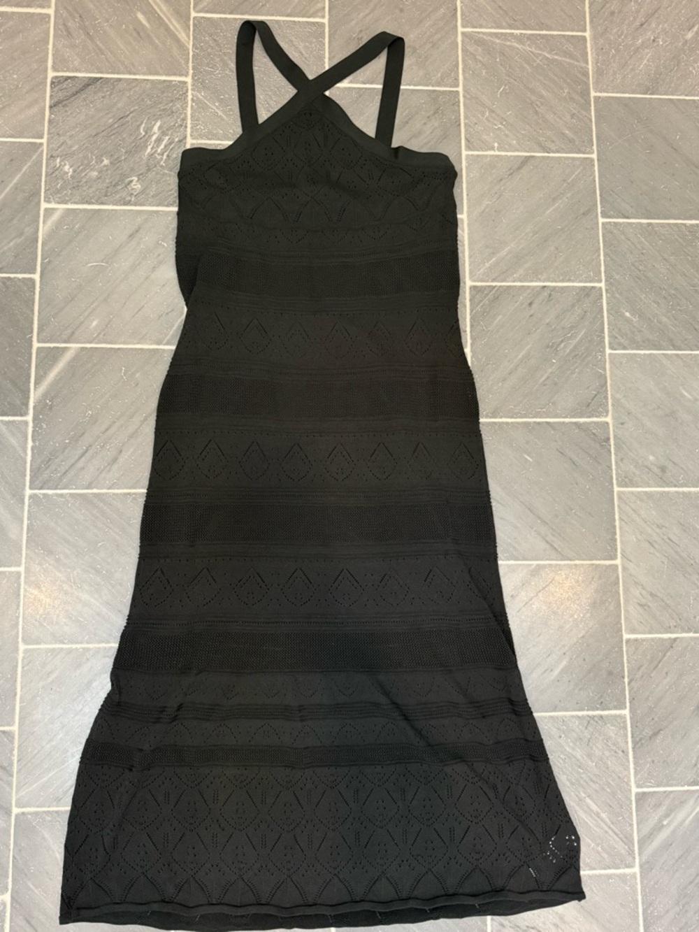 Joie Halter Maxi Dress - Size Large, Black Elegant Evening Dress - Picture 6 of 10
